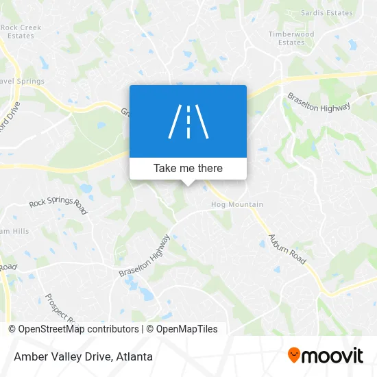 Amber Valley Drive map