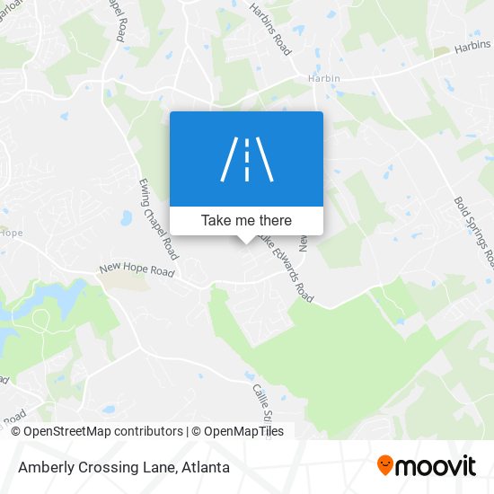 Mapa de Amberly Crossing Lane