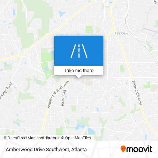 Mapa de Amberwood Drive Southwest
