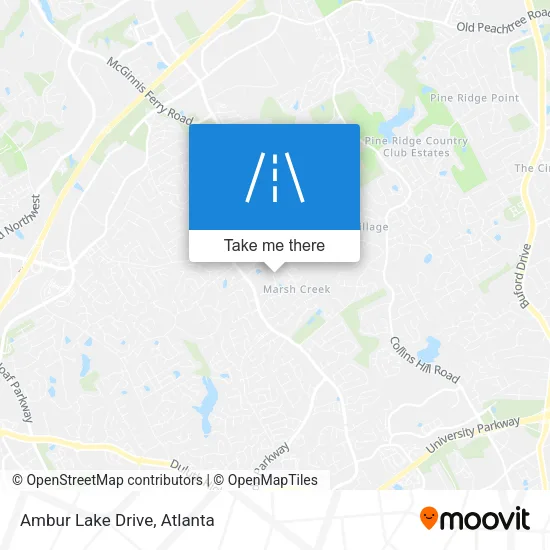 Ambur Lake Drive map