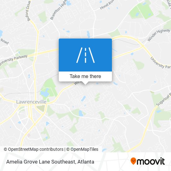 Mapa de Amelia Grove Lane Southeast