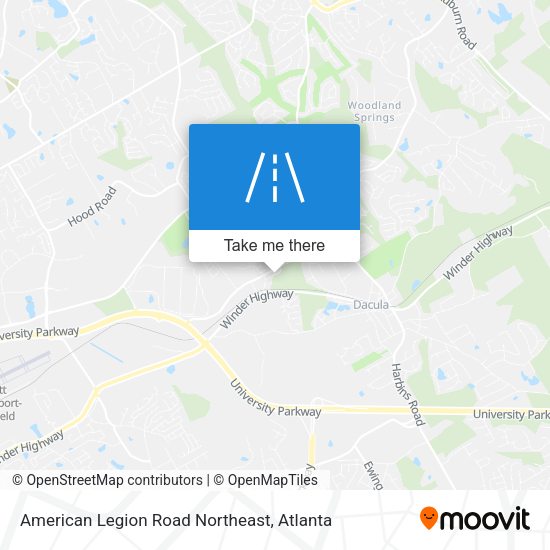 Mapa de American Legion Road Northeast