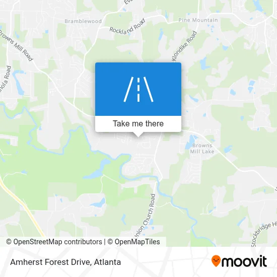 Amherst Forest Drive map