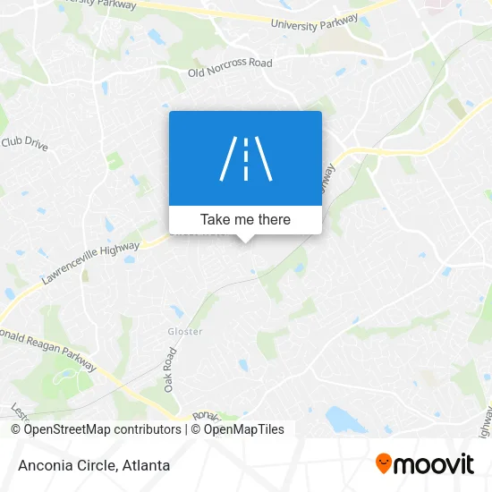 Anconia Circle map