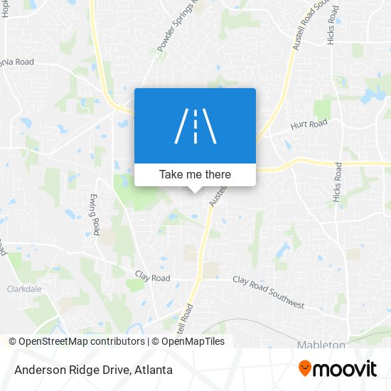 Mapa de Anderson Ridge Drive