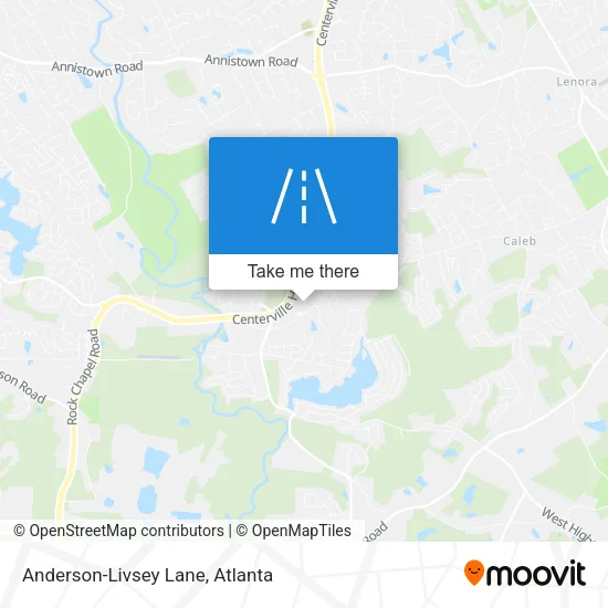 Anderson-Livsey Lane map