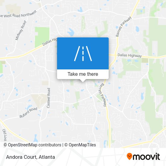 Mapa de Andora Court