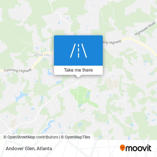 Mapa de Andover Glen