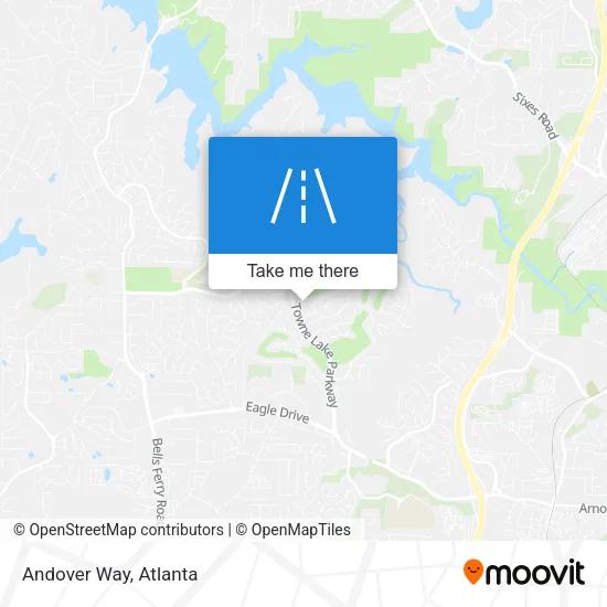Andover Way map