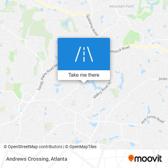 Mapa de Andrews Crossing
