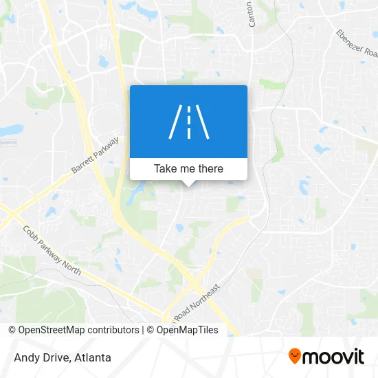 Andy Drive map
