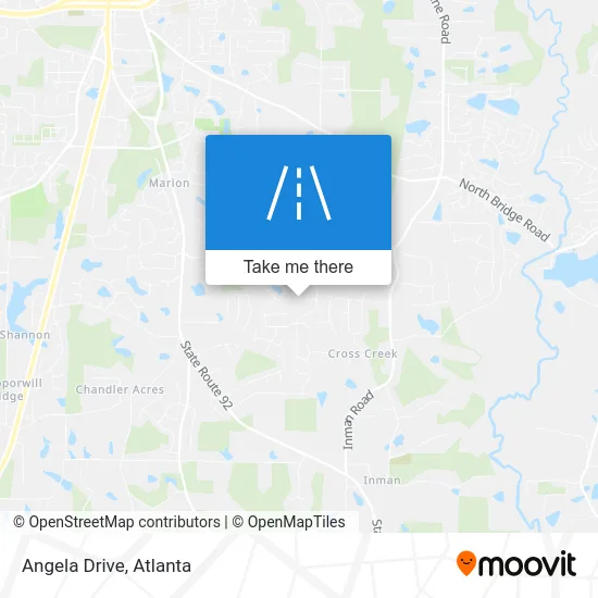 Angela Drive map