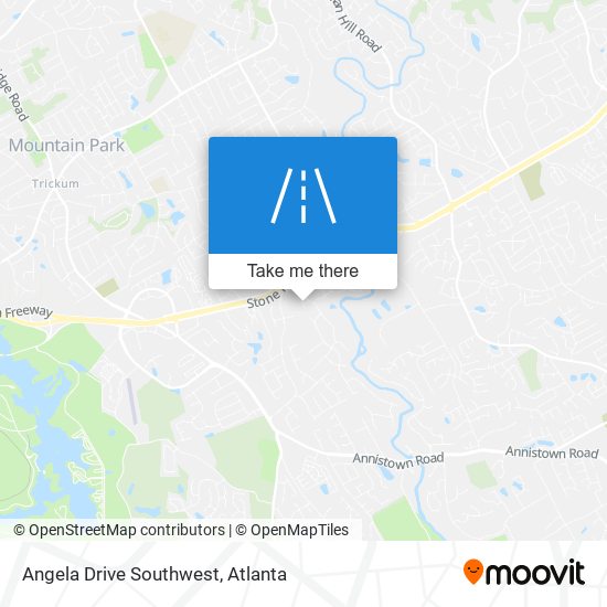 Mapa de Angela Drive Southwest