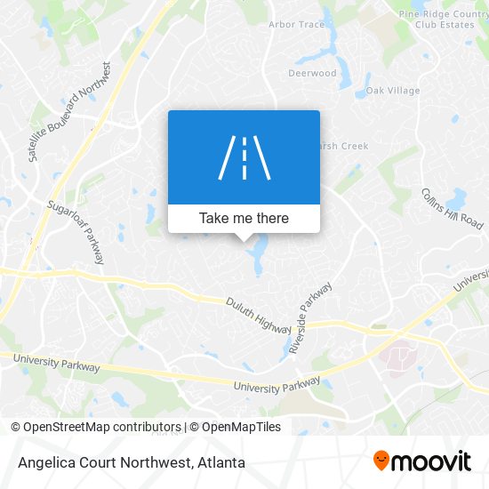Mapa de Angelica Court Northwest
