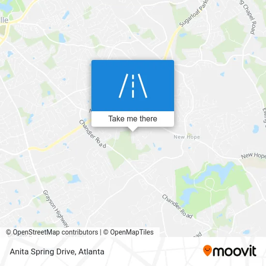 Anita Spring Drive map