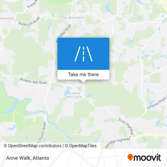 Anne Walk map