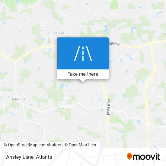 Ansley Lane map