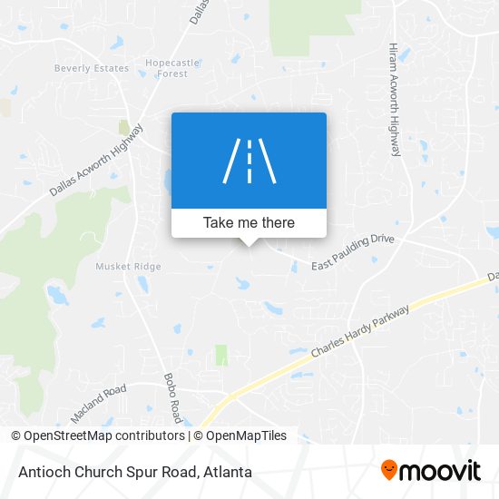 Mapa de Antioch Church Spur Road