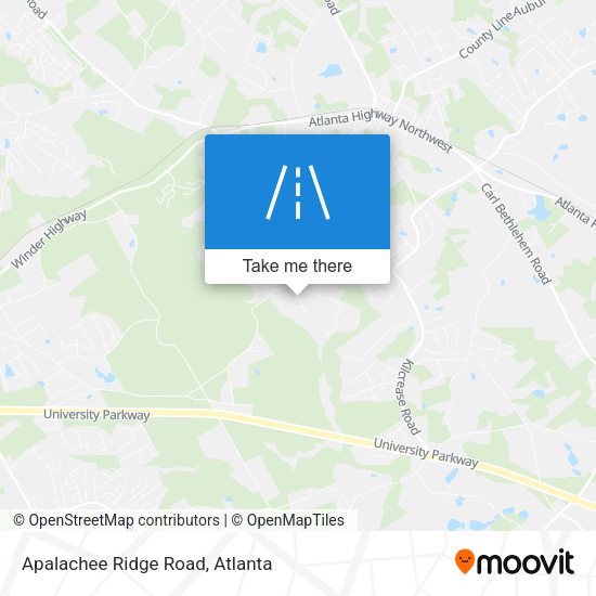 Apalachee Ridge Road map