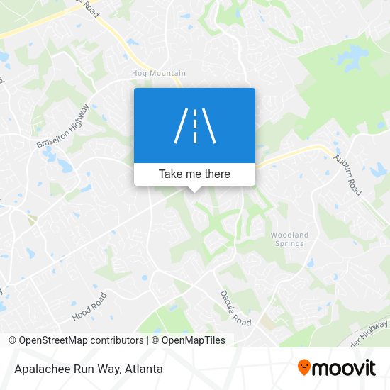 Mapa de Apalachee Run Way