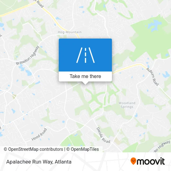 Apalachee Run Way map