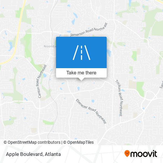 Mapa de Apple Boulevard