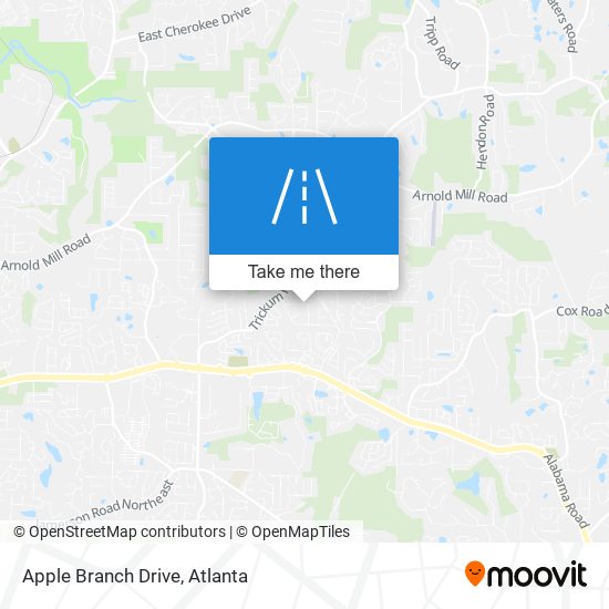 Mapa de Apple Branch Drive