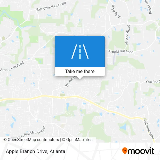 Apple Branch Drive map