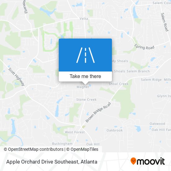 Mapa de Apple Orchard Drive Southeast