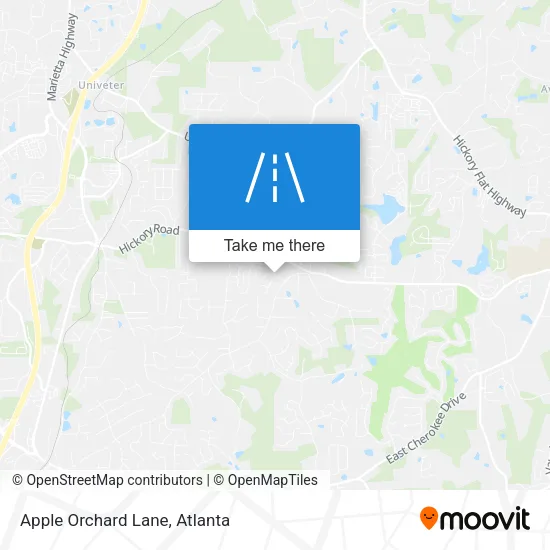 Apple Orchard Lane map