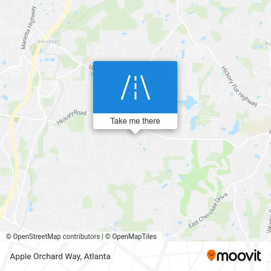 Apple Orchard Way map