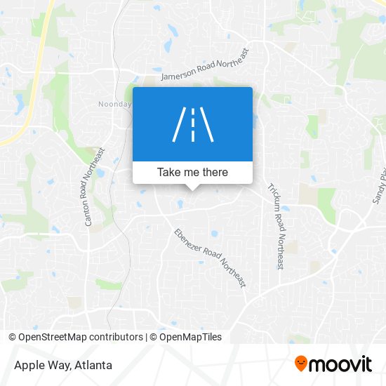 Apple Way map