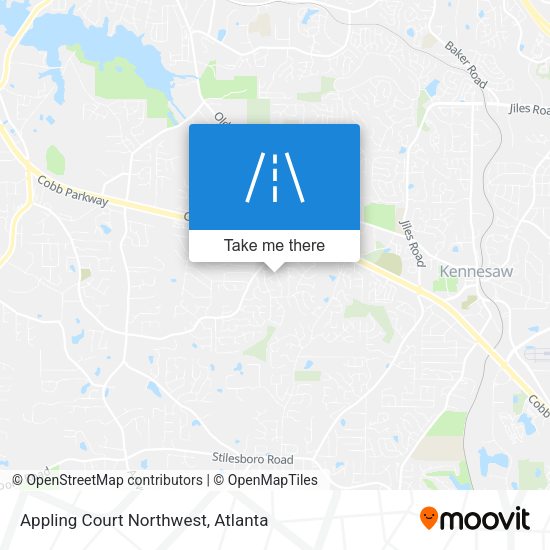 Appling Court Northwest map