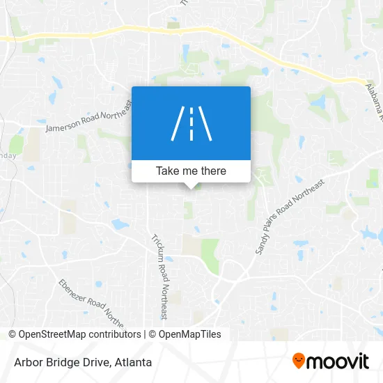 Arbor Bridge Drive map