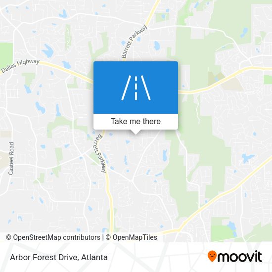 Mapa de Arbor Forest Drive
