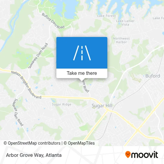 Arbor Grove Way map