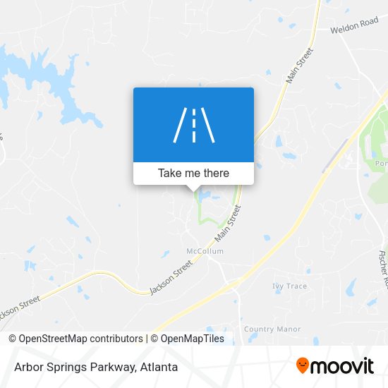 Mapa de Arbor Springs Parkway