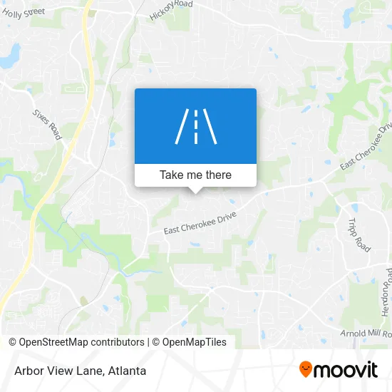 Arbor View Lane map
