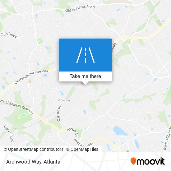 Mapa de Archwood Way