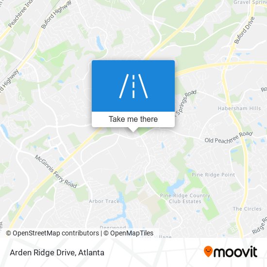 Mapa de Arden Ridge Drive