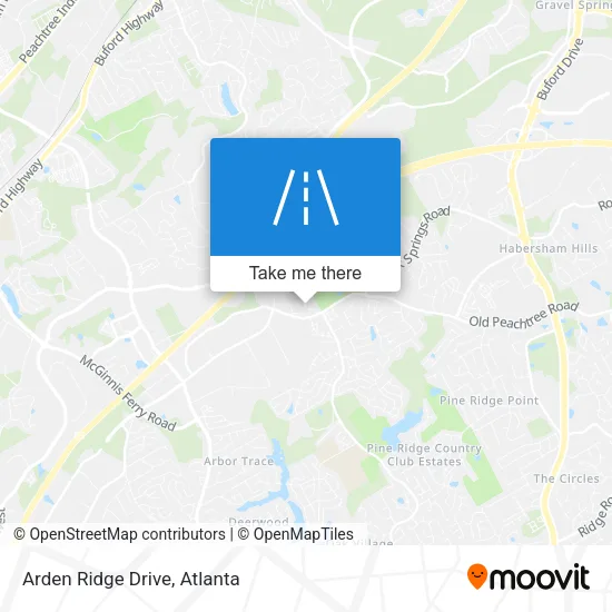 Arden Ridge Drive map