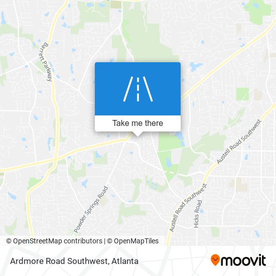 Mapa de Ardmore Road Southwest