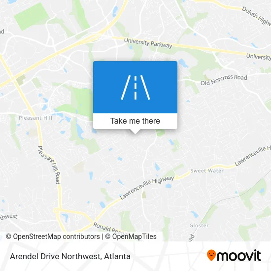 Arendel Drive Northwest map
