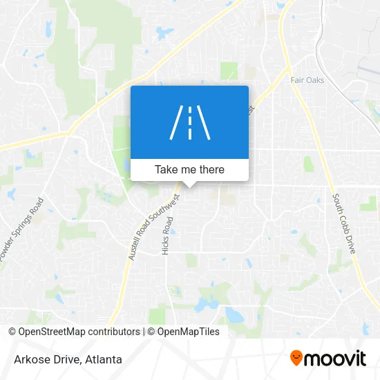Arkose Drive map
