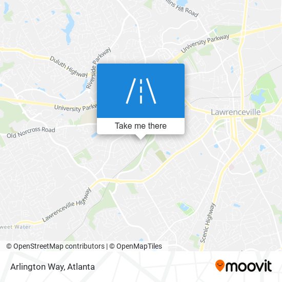 Mapa de Arlington Way