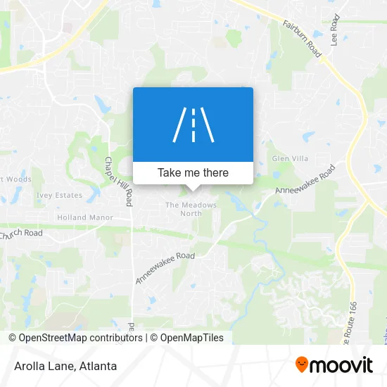 Arolla Lane map
