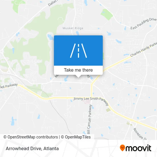 Arrowhead Drive map