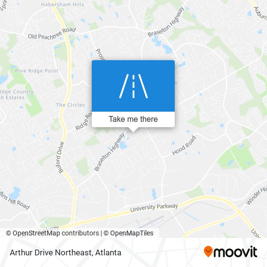 Mapa de Arthur Drive Northeast