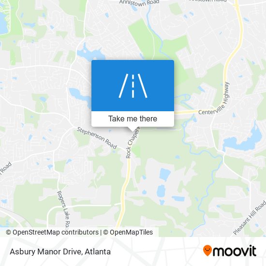 Mapa de Asbury Manor Drive