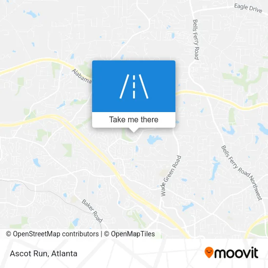 Ascot Run map